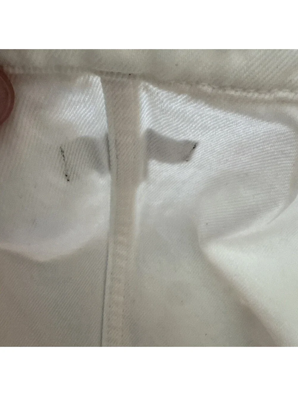 J.Crew Re-Imagined Size 4 White Cropped Denim Jacket Gold Crest Buttons